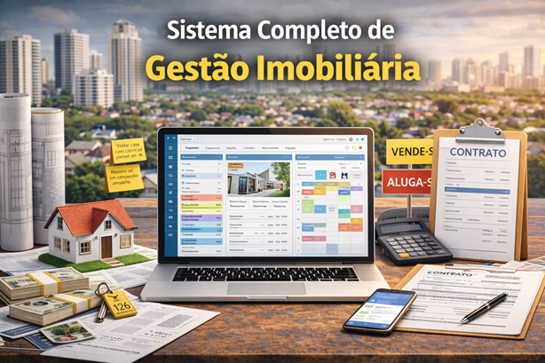Sistema Completo de Gestão Imobiliária SaaS Multi-tenant
